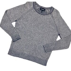 Bonobos Cashmere Sweater Sz Large Slim Fit‎ Blue Textured Pullover *Flaw